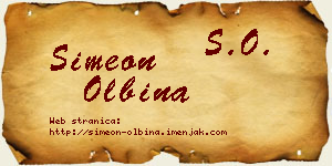 Simeon Olbina vizit kartica